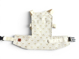 Poppendraagzak - Glitter Ecru Gold