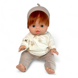 Poppenkleding setje - Sweater Sneeuwpop