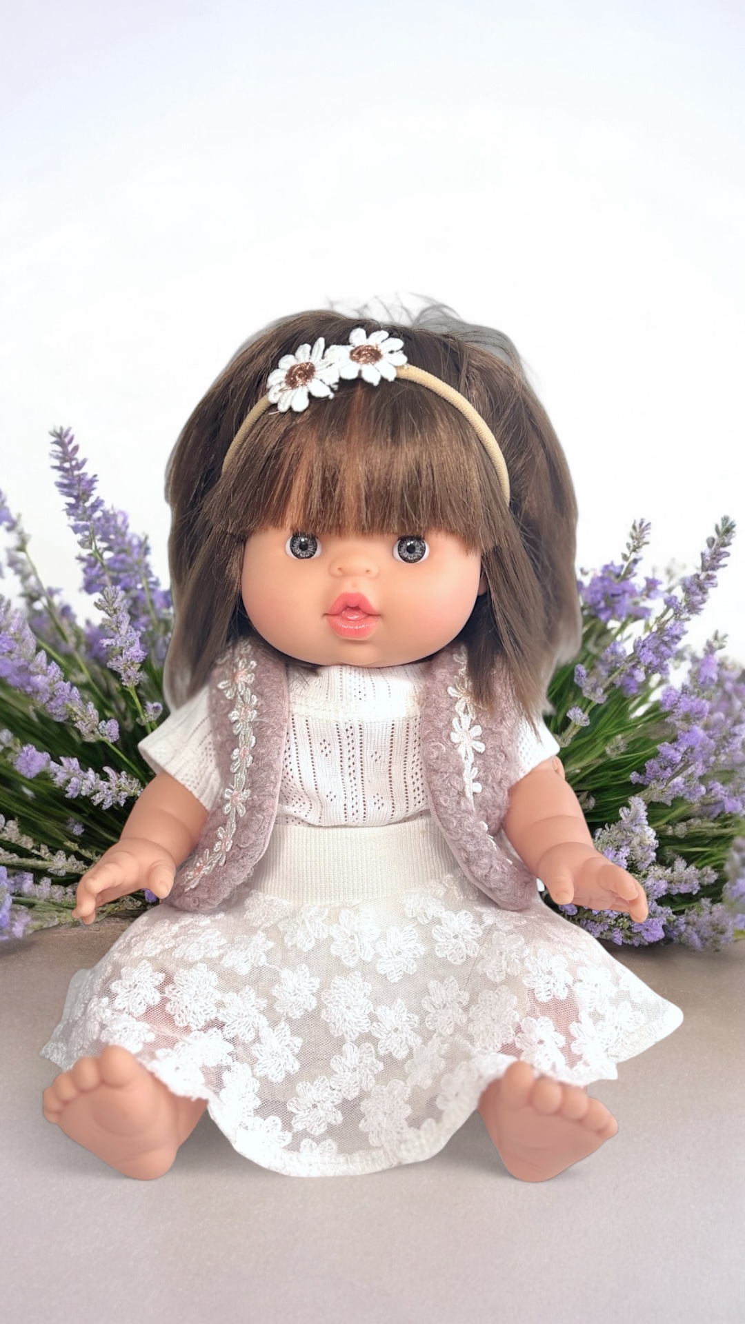 Poppenkleding setje - Rokje Romantic Flower