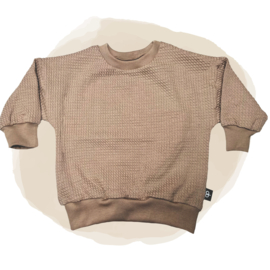 Sweater - Oversized Mini Cable Beige