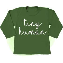 Longsleeve - Groen - Tiny Human