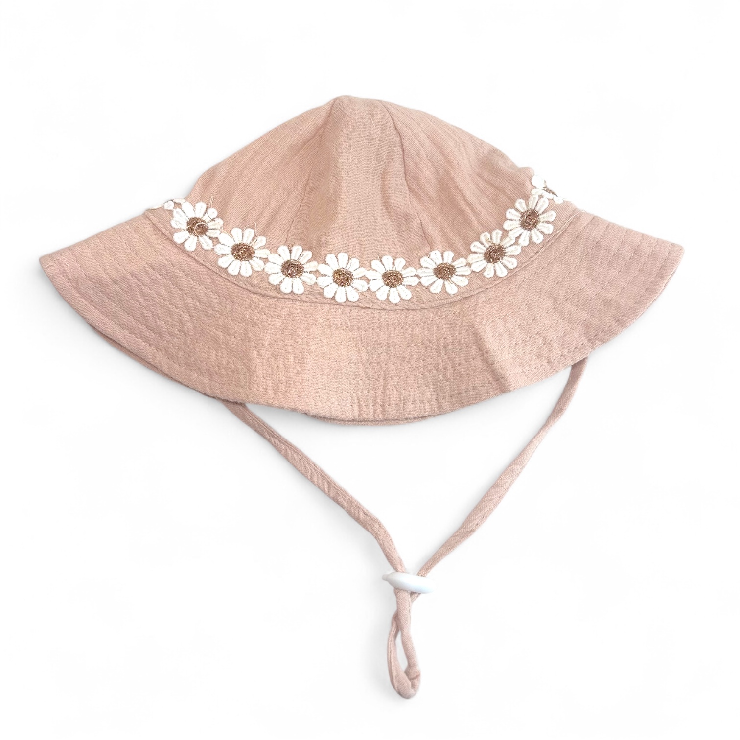 Baby Zomerhoedje - Madelief - Vintage Roze