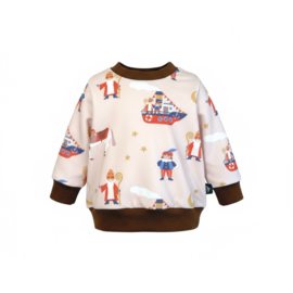 Sweater - Sinterklaas Stoomboot Bruin