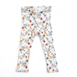 Legging - Rib Lila Flower