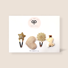 Haarspeldjes - Gold Flower