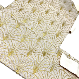 Poppendraagzak - Glitter Beige Gold