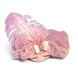 Pietenmuts Luxe - Vintage Roze Strik