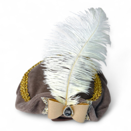 Pietenmuts Luxe - Taupe Strik