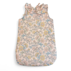 Poppen Slaapzak - Soft Pink Flower