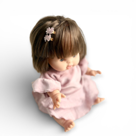 Poppenkleding setje - Peplum Blush