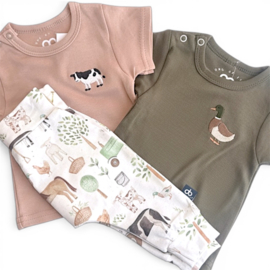 T-shirt Koe - Geborduurd