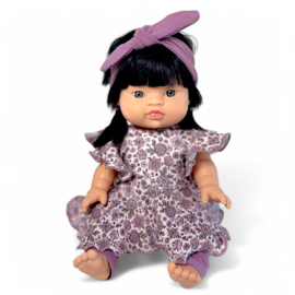 Poppenkleding setje - Jurkje Sweet Rib Flower
