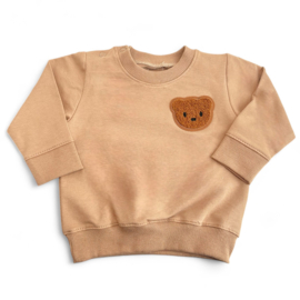 Sweater - Mokka Bear Patch