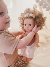 Poppenkleding setje - Ballerina Licht Bruin