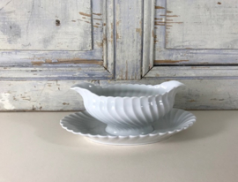 Franse wit porseleinen juskom sauskom Limoges Haviland