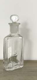Frans mini stolp flesje met luchtbelletjes apothekersflesje