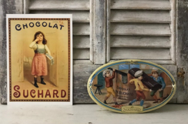 Frans blikje trommeltje Chocolat Ph. Suchard