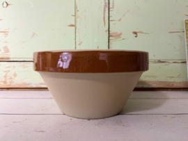 Digoin Sarreguemines grès kom beslagkom met tuit