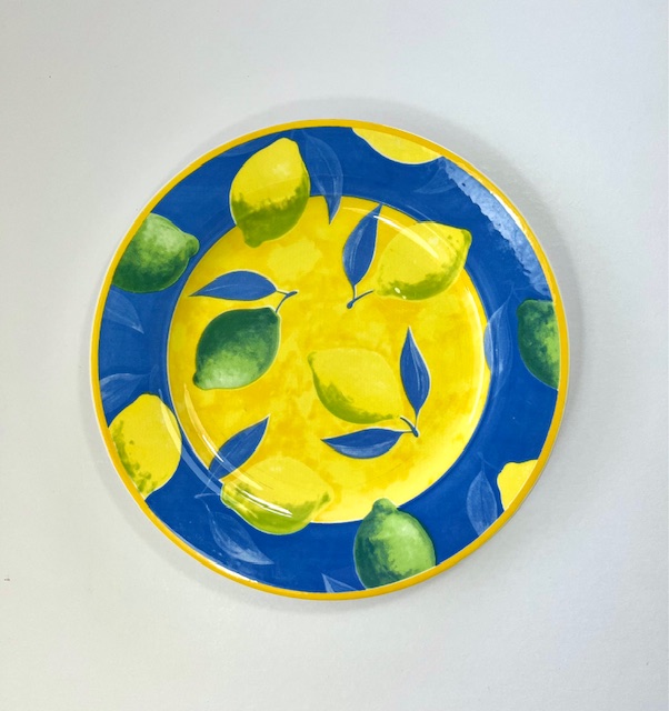 Faience ligne Hôtesse plat bord diner bord citroenen