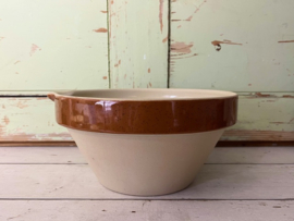 Digoin Sarreguemines grès kom beslagkom met tuit