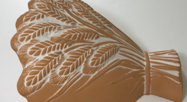 Wandlamp met korenaren terracotta kleurig