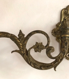 Wandlamp pianolamp brons antiek van L. Pinet