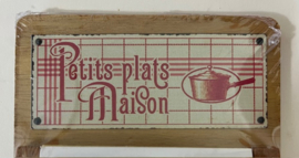 Magnetische koelkast houder met notitieblok Petits plats Maison