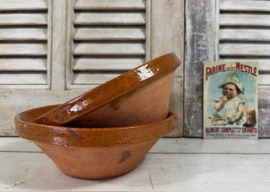 Franse terracotta kom schenk kom mengkom tian fruitschaal