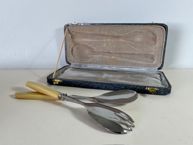 Vintage Franse cassettedoos met slacouvert