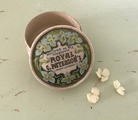 Antiek Frans doosje van Poudre de Riz adhérente