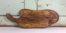 Vintage Franse olijfhouten plank serveerplank