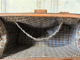 Vintage Franse dokterstas weekendtas bruin leder