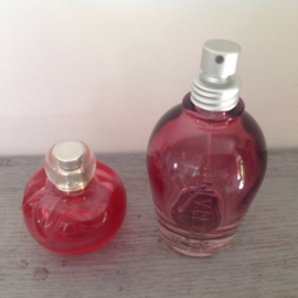 Parfumflesjes twee kleurrijke, Frans