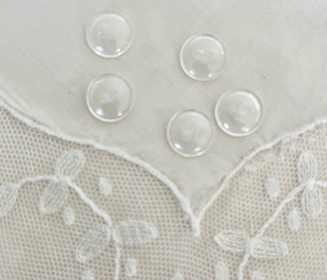 Franse vintage glazen knoopjes