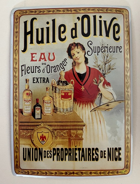 Vintage Franse reclamekaart Huile d”Olive Superieure