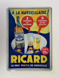 Franse reclamekaart Ricard le vrai pastis de Marseille