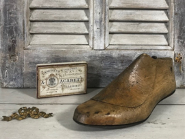 Decoratieve Franse houten schoenmal maat 38