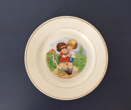 Kinderbordje K & G Lunéville demi porcelaine