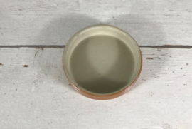 Franse bruine grès olijven pot met deksel