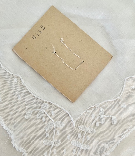 Franse vintage glazen knoopjes