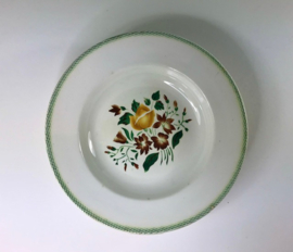 Digoin Sarreguemines Rose Sauvage soepbord diep bord 1922-1965