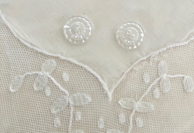 Franse vintage glazen knoopjes