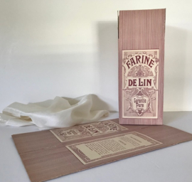 Franse lege verpakking Farine de Lin (lijnzaadmeel)