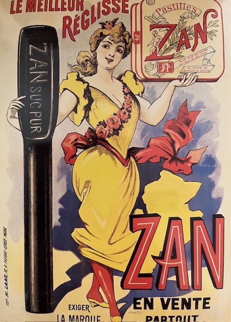 Vintage Franse reclamekaart an Pastilles