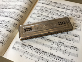 Vintage M. Hohner mondharmonica The Echo Harp Bell metal reeds