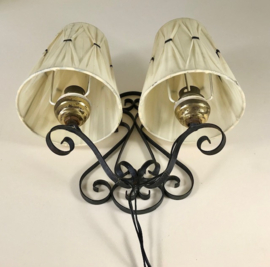 Nostalgisch Frans wandlampje met twee lichtpunten retro
