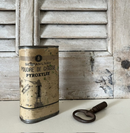 Poudre de chasse Pyroxylée Frans decoratief blikje van jachtpoeder