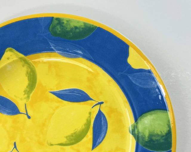 Faience ligne Hôtesse plat bord diner bord citroenen