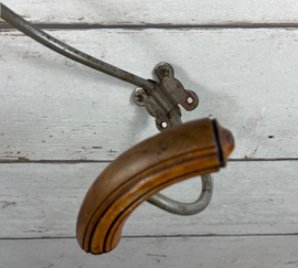 Franse antieke dubbele wand kapstokhaak