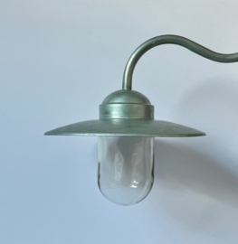 Vintage industriële Nordlux wandlamp buitenlamp met lamp glas